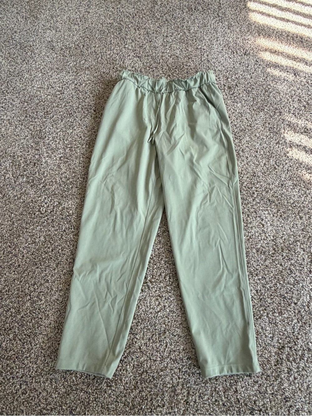 lululemon athletica Sage Green Drawstring Track Pants